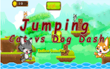 Jumping Cat vs Dog Dash - Fun Platformer Game