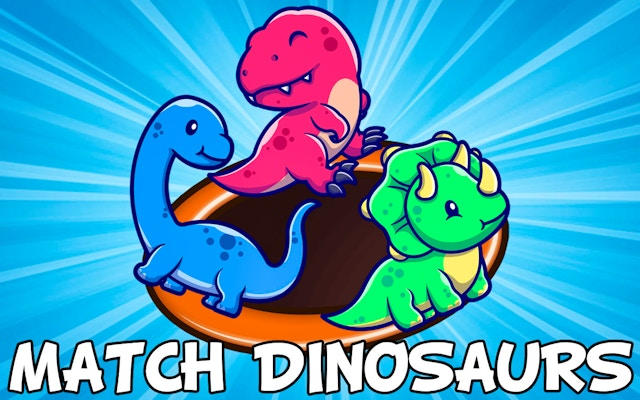 Match Dinosaurs: Cute Dino Pairs Puzzle Game