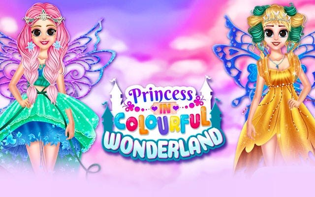 Princess In Colourful Wonderland: Fairy Dress Up & Makeover Game