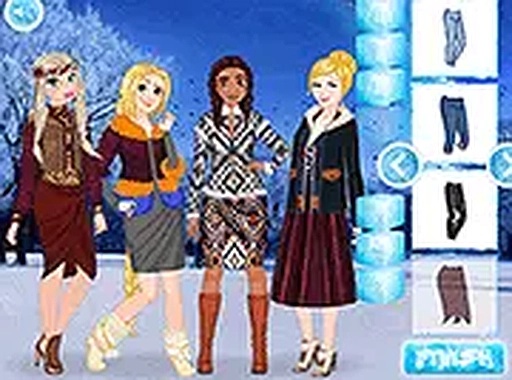 Princess Winter Dress Up Fashion