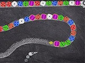 ChalkBoard Dice Caster Puzzle