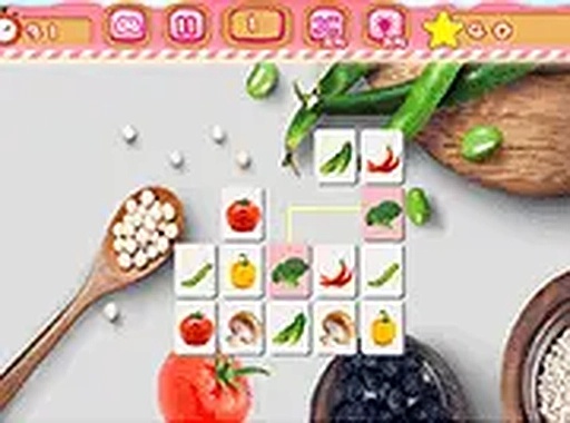 Vegetables Mahjong Connection Online Puzzle Game